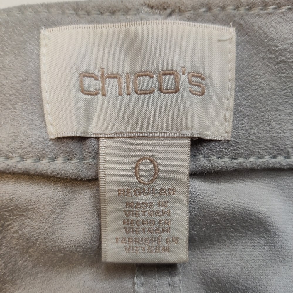 Chico's Grey Legging Pants Size 0 - Picture 3 of 3